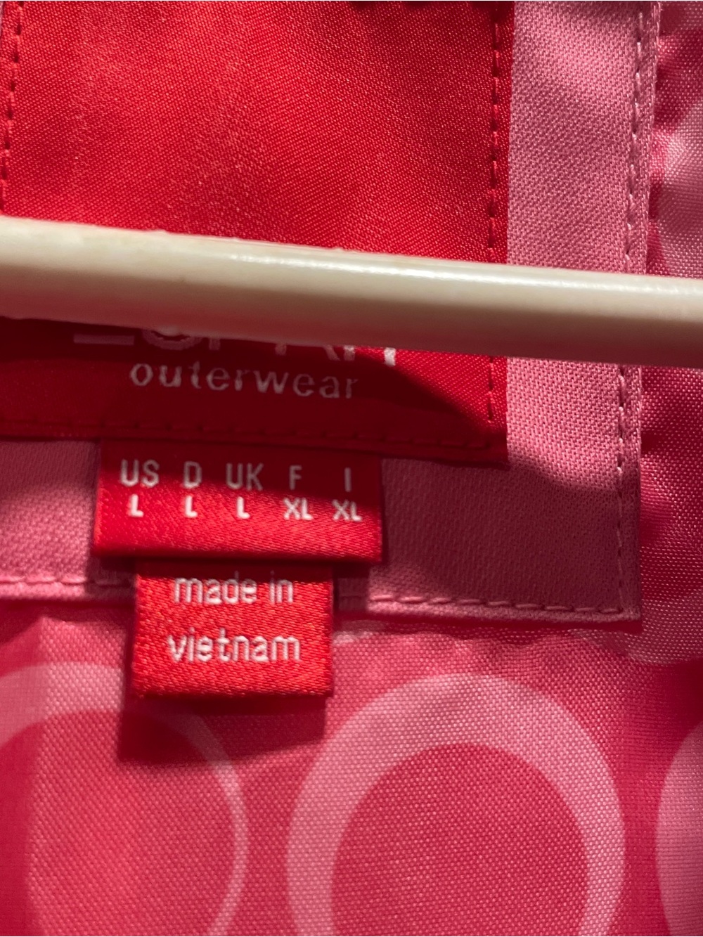 Esprit Bright Pink Single-Breasted Trench rain coat size L - Picture 5 of 7
